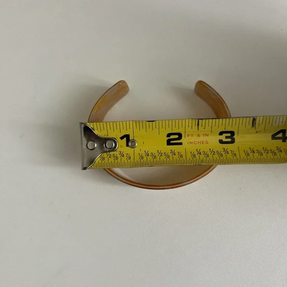 Gold and Cream Pearlescent Cuff - Picture 2 of 2